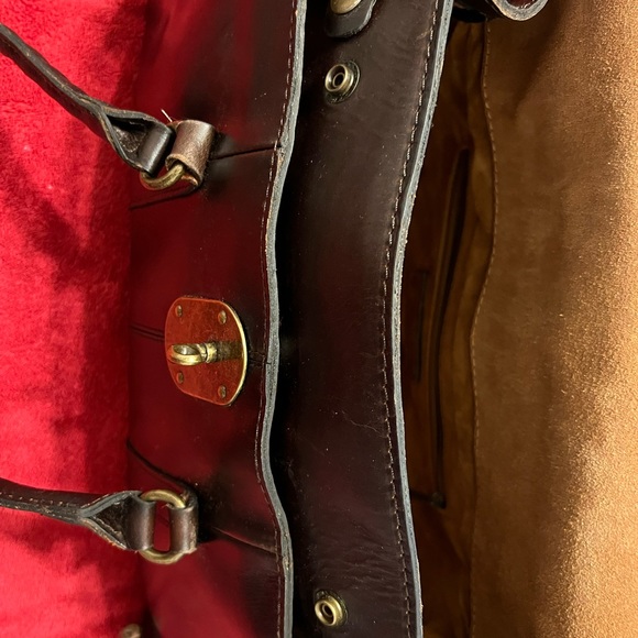 Patricia Nash Brown leather Cheetah print horse hair bag - Picture 10 of 12